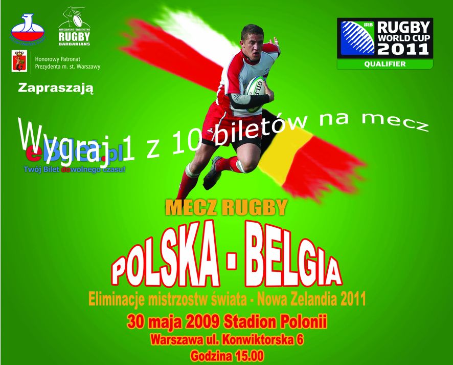 10 biletów do wygrania na mecz POLSKA -BELGIA