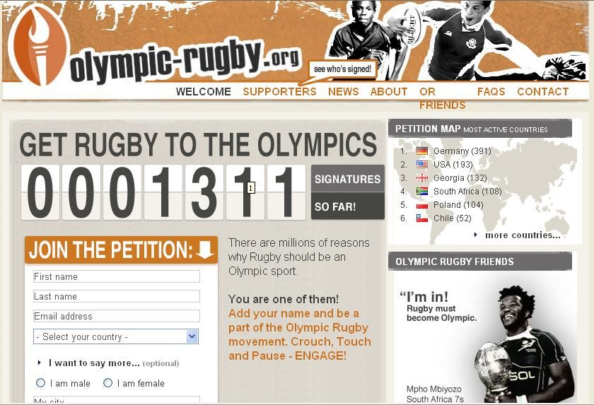 Zagłosuj, Rugby 7 na Igrzyskach Olimpijskich 2016r.