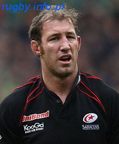 Chris Jack jeszcze w koszulce Saracens