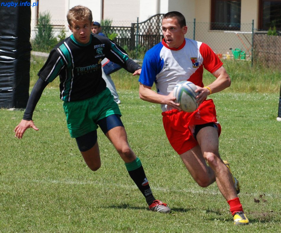 Mateusz Czubiński z Budowlanych Łódź i Piotr Tokarski w finale MPJ w Sopocie