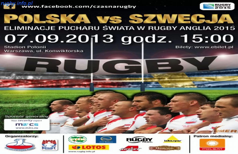 Polska - Szwecja eliminacje RWC 2015 - zaproszenie i konkurs